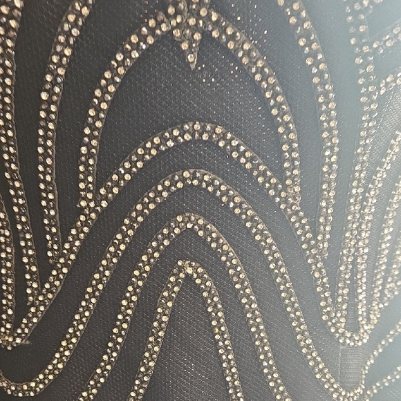 BEADED  Jovani Navy Open Back Embellished Cocktail Dress NWT size 4 - Picture 14 of 16